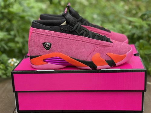 Pure original version_ Air Jordan 14 Low _Shocking Pink_ November 4 Sao Fan Poor Color Equipment_ DH4121-600_ full code shipment 40 --- 47.5-8ffd626f